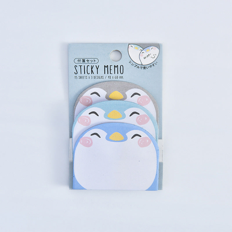 Wholesale 10pcs Cartoon Cute Creative Student Sticky Notes